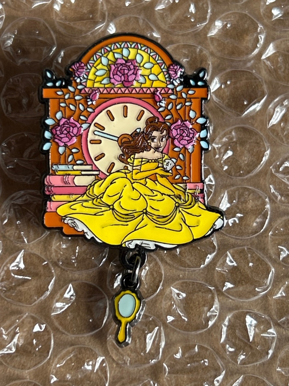 Loungefly Belle Beauty and the Beast Disney Princess Clock Pin #2
